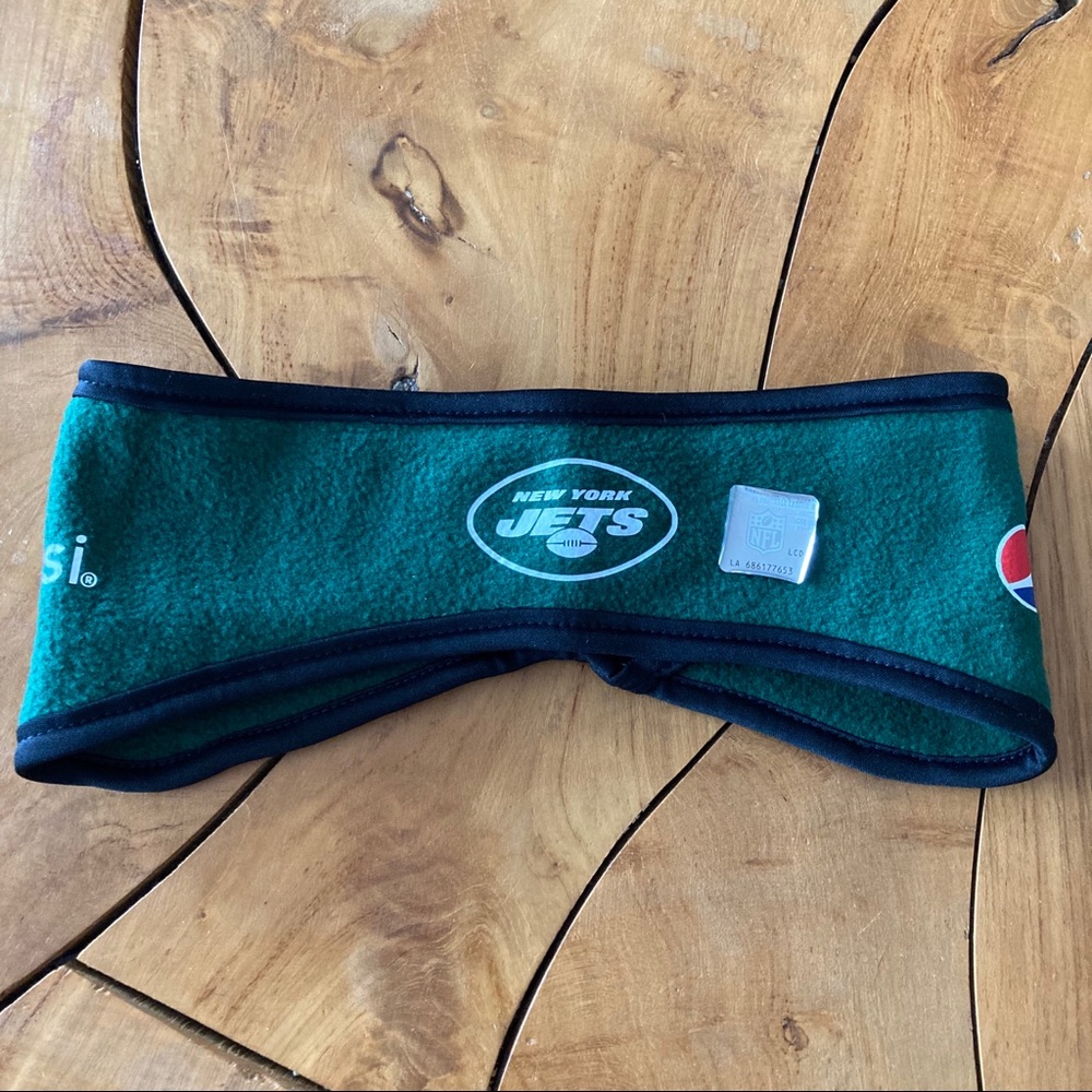 NEW New York Jets Ear Warmers Winter Hat Pepsi Green NFL Football